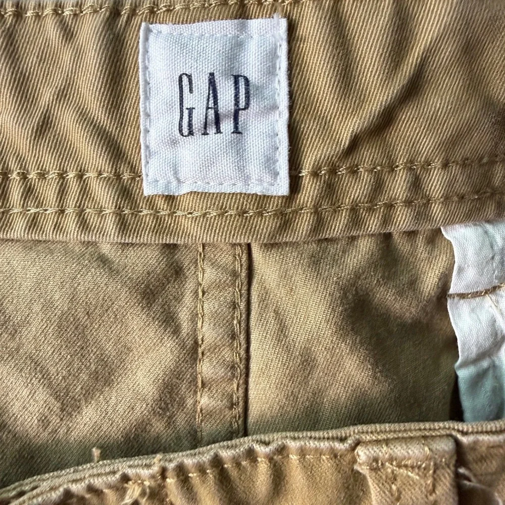 Gap Cargo Short Mens 34 11 Inch Inseam Khaki Utility Stretch EUC